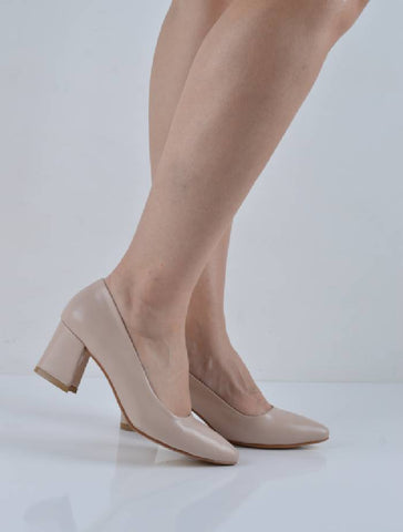 Ten Cilt Kısa Topuklu Abiye Ayakkabı