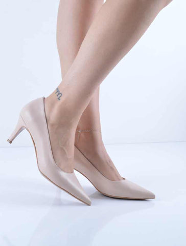Ten Cilt İnce Kısa Topuk Stiletto