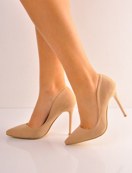 Ten Süet Stiletto Ayakkabı