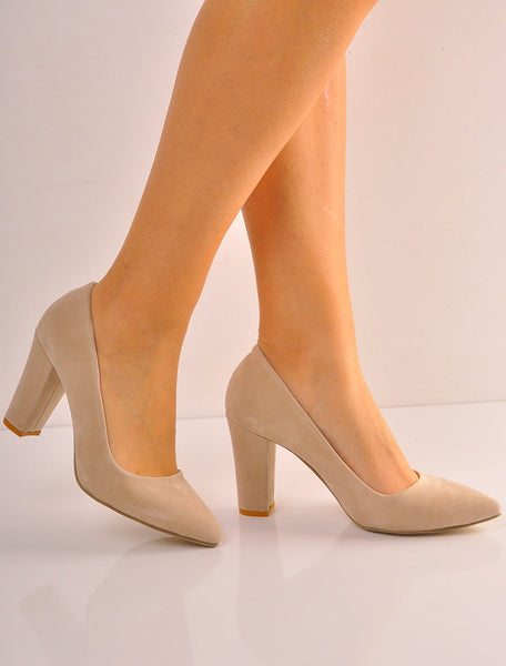 Ten Süet Stiletto Topuklu Ayakkabı